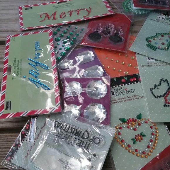 20+ NEW Scrapbook Craft stickers stamps - Picture 2 of 4